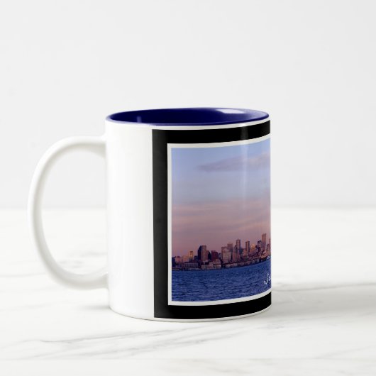 Moonrise over Seattle Panoramic Photo Mok (Links)