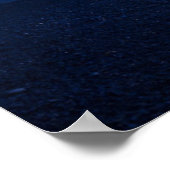 Moonrise reflectie op de zee- en oceaanstacks poster (Hoek)