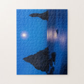 Moonrise Reflection | IJsland, Reynisdrangur Legpuzzel (Verticaal)