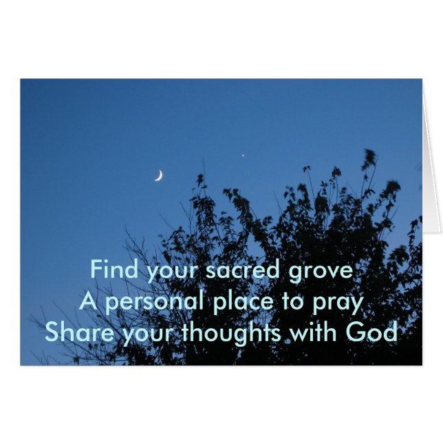 Moonrise Sacred Grove (Voorkant Horizontaal)