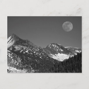 Moonrise, Sierra-Nevada, Glacier Point Vista Briefkaart