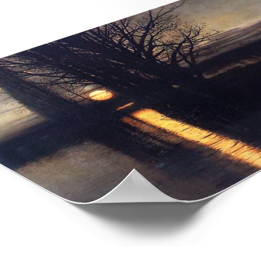 Moonrise – Stanisław Masłowski 1884 – Moon Poster (Hoek)