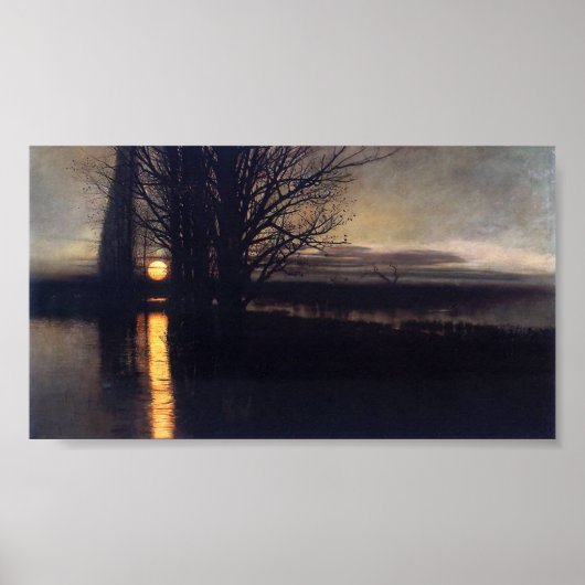 Moonrise – Stanisław Masłowski 1884 – Moon Poster (Voorkant)
