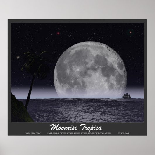 Moonrise Tropica Poster (Voorkant)