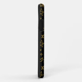 Moons and Stars Gold Pattern Case-Mate iPhone Case (Achterkant/rechts)