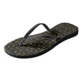 Moons and Stars Gold Pattern Teenslippers (Schuin)