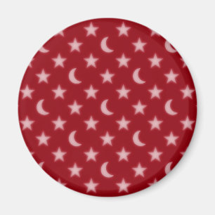 Moons- en sterrenpatroon magneet