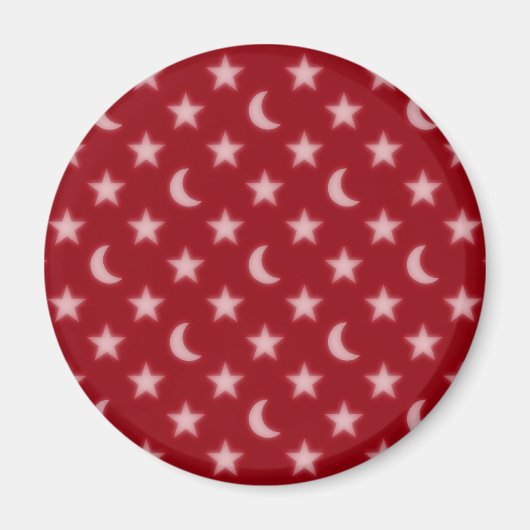 Moons- en sterrenpatroon magneet (Voorkant)