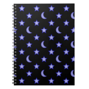 Moons- en sterrenpatroon notitieboek