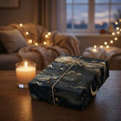 Moon's Journey: hemelse 3D-nachtelijke hemelontwer Cadeaupapier