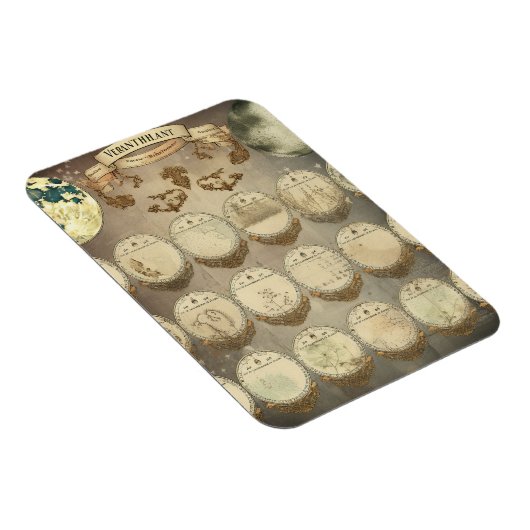 Moon's Mystique - Antiek Phases of the Moon Calen Magneet (Rechterzijde)