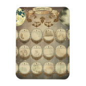 Moon's Mystique - Antiek Phases of the Moon Calen Magneet (Verticaal)