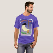 Moons Out Brooms Out Halloween Slogan Fun T-shirt (Voorkant volledig)
