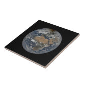 Moon's schaduw op aarde - 10 juni zonneclips tegeltje (Zijkant)