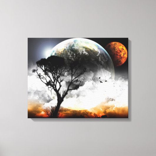 Moons Surreal Fantasy Canvas Afdruk (Voorkant)