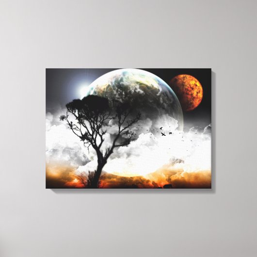 Moons Surreal Fantasy Canvas Afdruk (Voorkant)