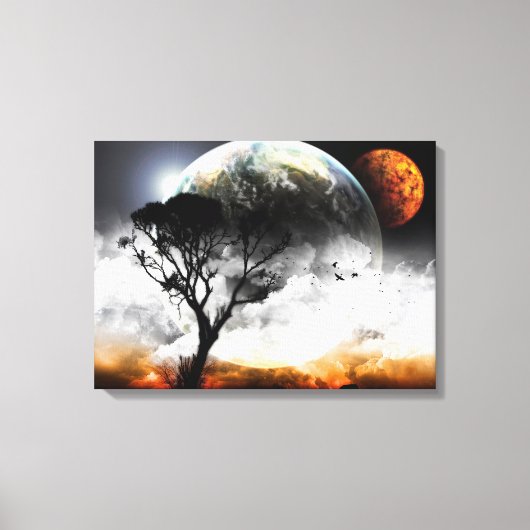 Moons Surreal Fantasy Canvas Afdruk (Voorkant)