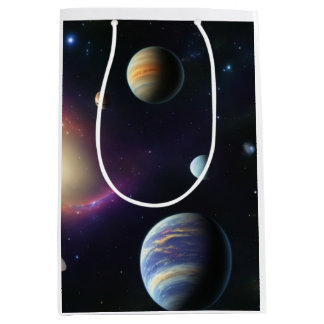 Moons van het galaxy-omslagpapier medium cadeauzakje