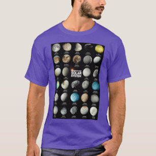 Moons van ons zonnestelsel t-shirt