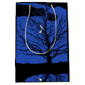 Moonscape in Cobalt Blue en Black Medium Cadeauzakje (Voorkant)