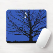 Moonscape in Cobalt Blue en Black Muismat (Met muis)