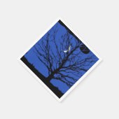 Moonscape in Cobalt Blue en Black Servetten (Hoek)