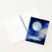 Moonscape met Moonlit Clouds Dream Journal Notitieboek (Binnen)