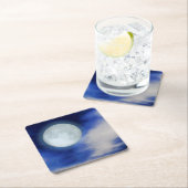 Moonscape met onverlichte wolken kartonnen onderzetters (Insitu)