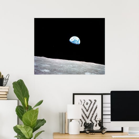 Moonscape Poster (Thuiskantoor)