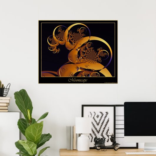 Moonscape poster (Thuiskantoor)
