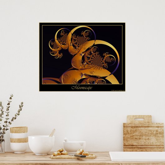 Moonscape poster (Keuken)