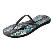 Moonscape Space Foto Anaglyph Mosaic Teenslippers (Schuin)