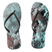 Moonscape Space Photo Anaglyph Hadley Channel Teenslippers (Voetbed)