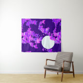 Moonscape Wish Butterflies, Violet en Deep Paars Wandkleed (In Situ (horizontaal))