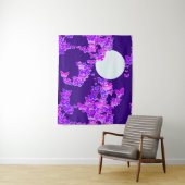 Moonscape Wish Butterflies, Violet en Deep Paars Wandkleed (In situ)