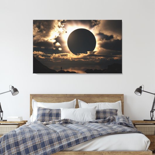 Moonschaduw Canvas Afdruk (Insitu (Slaapkamer))