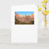 Moonset bij zonsopgang boven Zion National Park Kaart (Gele Bloem)