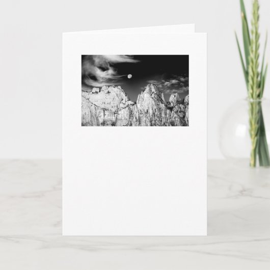 Moonset bij zonsopgang in Zion National Park Kaart (Voorkant)