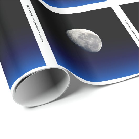 Moonset, International Space Station, 2016 Cadeaupapier (Rol Hoek)