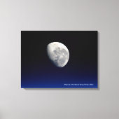 Moonset, International Space Station, 2016 Canvas Afdruk (Voorkant)