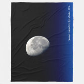 Moonset, International Space Station, 2016 Fleece Deken (Voorkant)