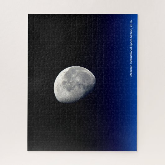 Moonset, International Space Station, 2016 Legpuzzel (Verticaal)