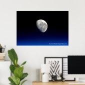 Moonset, International Space Station, 2016 Poster (Thuiskantoor)
