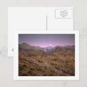 "Moonset op Mt. Whitney " Briefkaart (Voorkant / Achterkant)