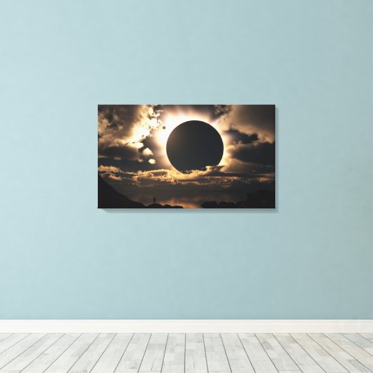 "Moonshadow" omwikkeld canvas Afdruk (Insitu (Houten vloer))