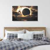 "Moonshadow" omwikkeld canvas Afdruk (Insitu (Slaapkamer))