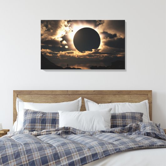 "Moonshadow" omwikkeld canvas Afdruk (Insitu (Slaapkamer))