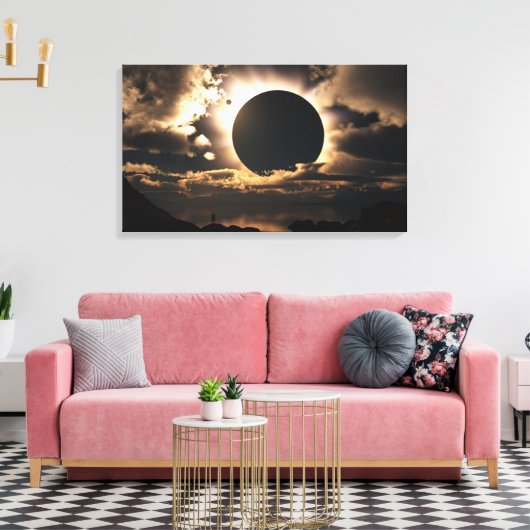 "Moonshadow" omwikkeld canvas Afdruk (Insitu (Woonkamer))