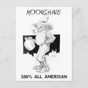 Moonshine - 100% allemaal Amerikaans! Briefkaart