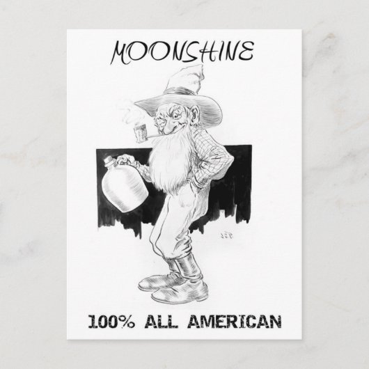 Moonshine - 100% allemaal Amerikaans! Briefkaart (Voorkant)